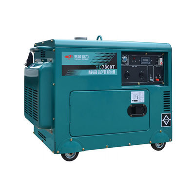 7.0kva Conjunto de geradores diesel silenciosos e modelo portátil com tensão nominal 230V/400V