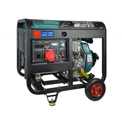 Conjunto de gerador diesel de 10 KVA com alternador de cobre 100% completo e arranque elétrico de corrente contínua de 24 V