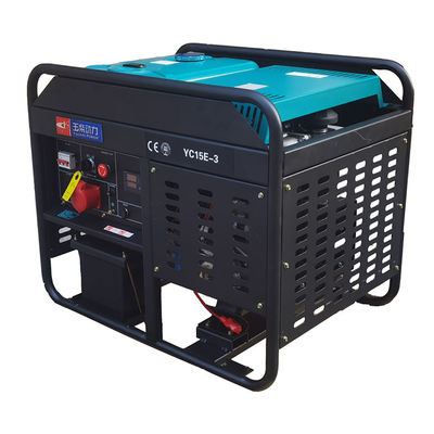 Conjunto de gerador diesel de 15 kW com proteção contra baixa pressão de óleo e velocidade 1500/1800