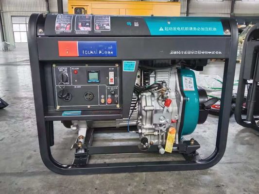 Conjunto de gerador diesel de 10 KVA com alternador de cobre 100% completo e arranque elétrico de corrente contínua de 24 V